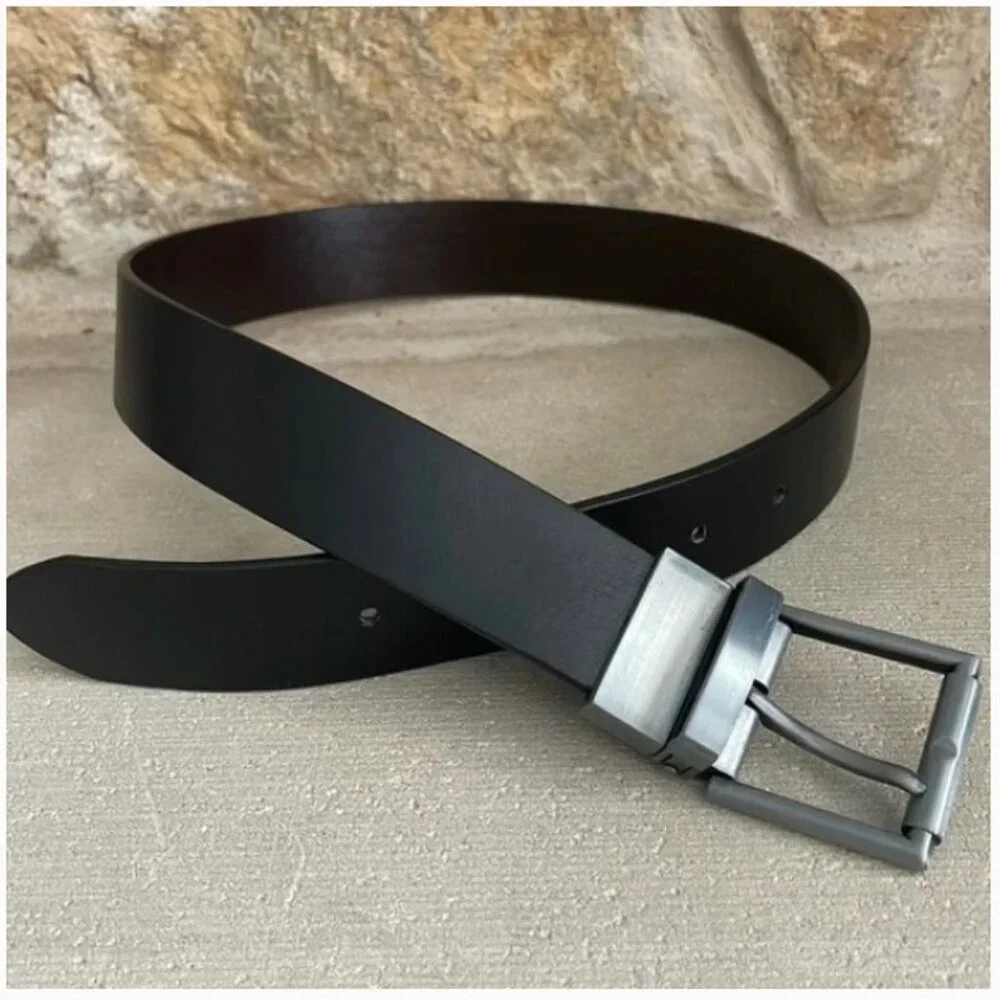 Children’s Place reversible belt black/brown silver buckle Size Small